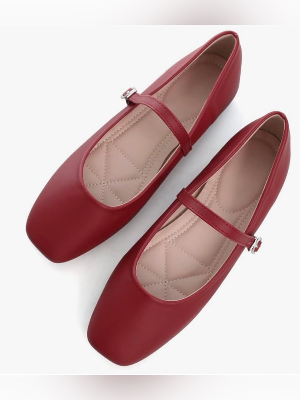 Trending Mary Jane Flats in Red - Picture 4 of 5
